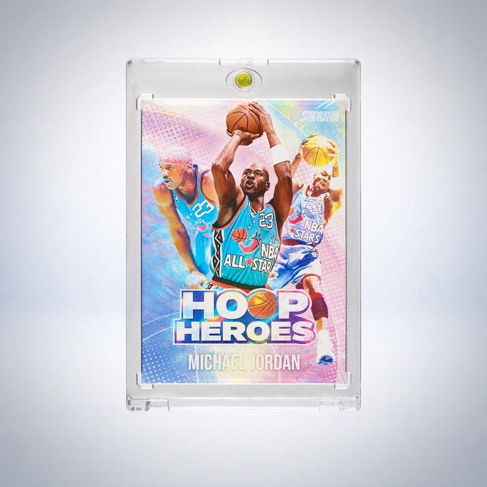 Michael Jordan “Hoop Heroes” Holographic Custom Trading Card | NBA All-Star |